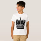 T-shirt Couronne royale - Noir (Devant entier)