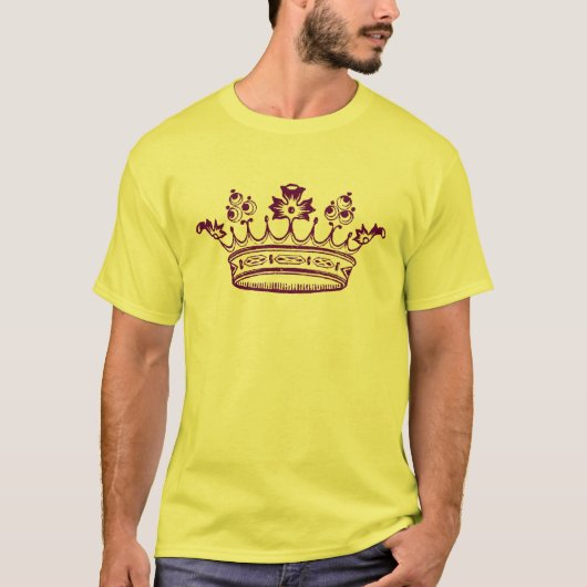 T-shirt Couronne royale pourpre (Devant)