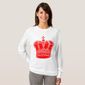 T-shirt Couronne royale - Rouge (Devant entier)