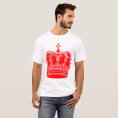 T-shirt Couronne royale - Rouge (Devant entier)