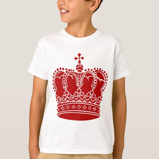 T-shirt Couronne royale - Ruby Red (Devant)