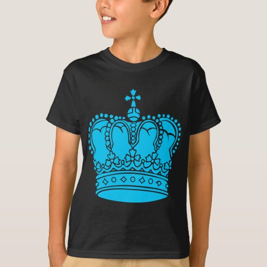 T-shirt Couronne royale - Sky (Devant)