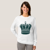 T-shirt Couronne royale - Vert foncé (Devant entier)
