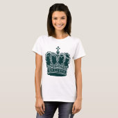 T-shirt Couronne royale - Vert foncé (Devant entier)