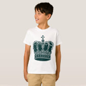 T-shirt Couronne royale - Vert foncé (Devant entier)