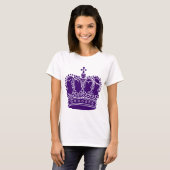 T-shirt Couronne royale - Violet profond (Devant entier)