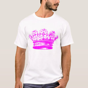T-shirt Couronne vintage - Magenta