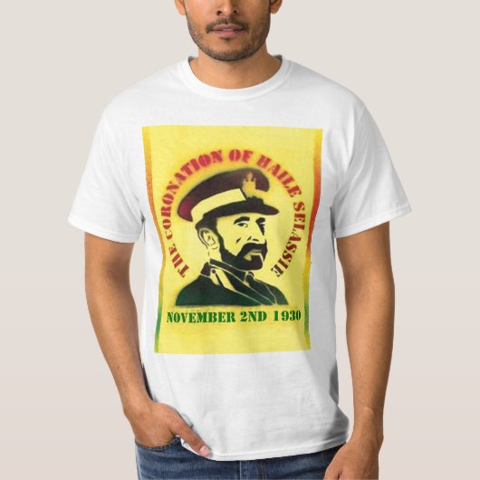 T-shirt Couronnement de Haile Selassie (Devant)