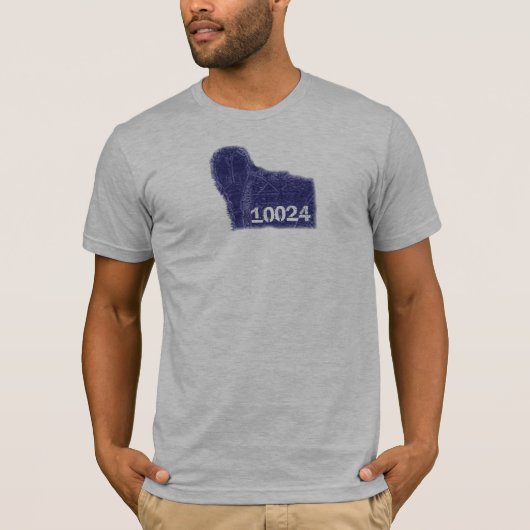 T-shirt Courrier de lampe de Central Park dans le code (Devant)