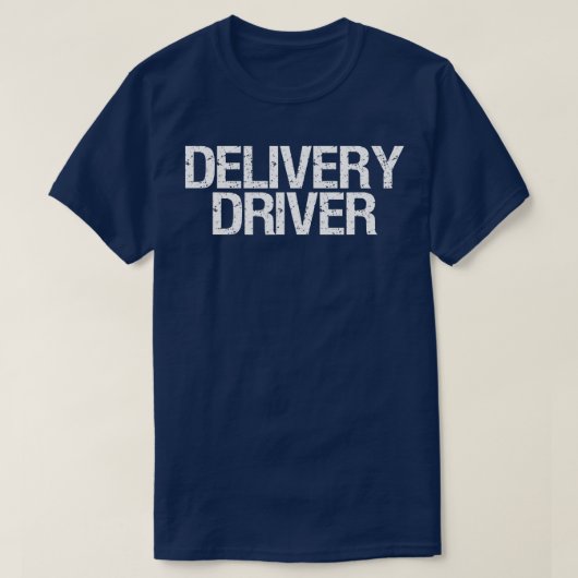 T-shirt Courrier de livraison de nourriture du conducteur  (Design devant)