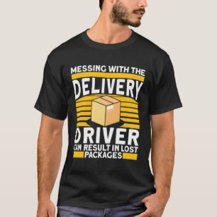 T-shirt Courrier du conducteur de livraison