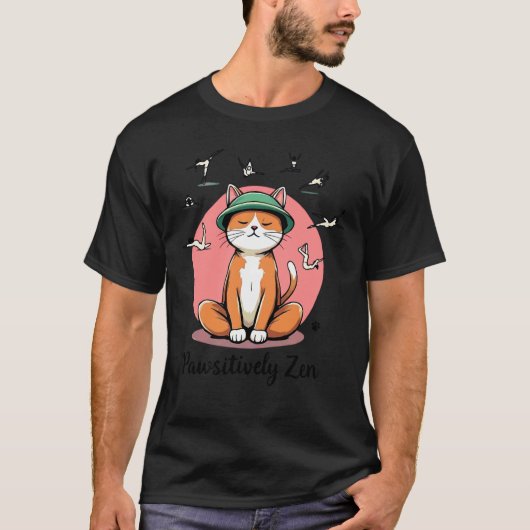 T-shirt Cours de chat de professeur de yoga drôle (Devant)