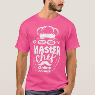 T-shirt Cours de chef en ligne Zoom Cuisines Cours Funny E