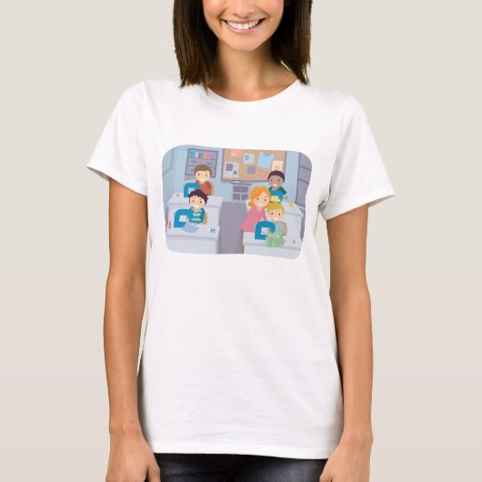 T-shirt Cours de couture pour enfants Fun Crafting et appr (Devant)