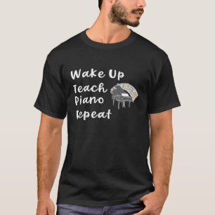 T-shirt Cours de piano drôles disant professeur de piano