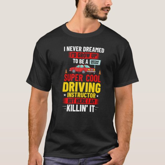 T-shirt Cours d'école de moniteur d'auto-école Éducation d (Devant)
