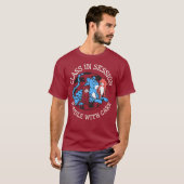 T-shirt Cours en session à manipuler avec soin Enseignant (Devant entier)