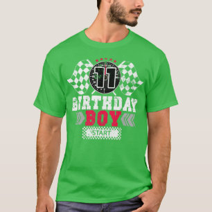 T-shirt Course 11e anniversaire Boy Party Racing Driver