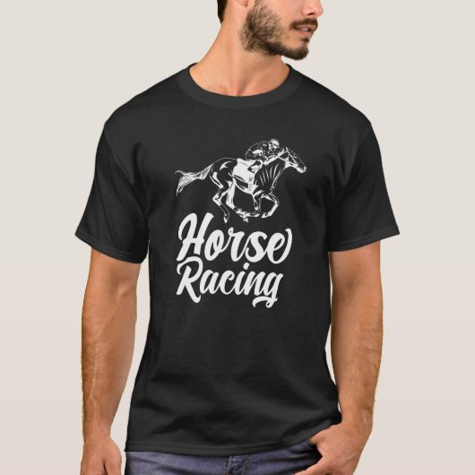 T-shirt Course à cheval Course Jockey (Devant)