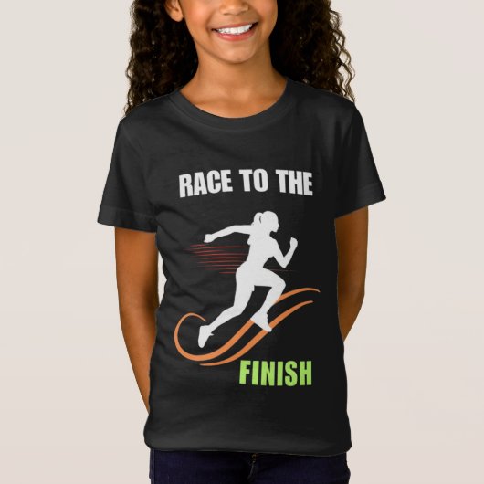 T-Shirt Course à l'Arrivée  (Devant)