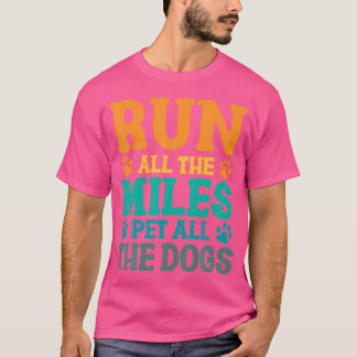 T-shirt Course à pied de marathon pour chien, toutes les m