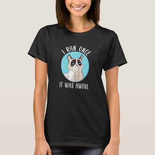 T-shirt Course à pied sarcastique pour chat de course (Devant)