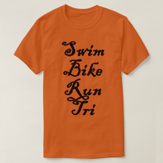 T-shirt Course à vélo de natation Tri 1 (Design devant)