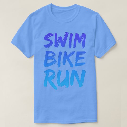 T-shirt Course à vélo de natation Triathlon Design cool 1 (Design devant)