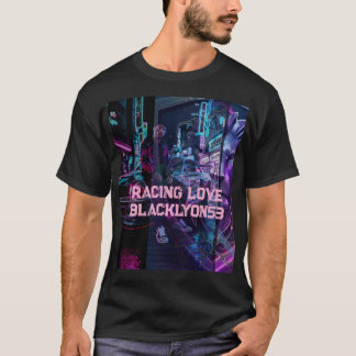 T-shirt Course amour noir Lyon 53