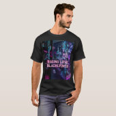 T-shirt Course amour noir Lyon 53 (Devant entier)
