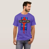 T-shirt Course automobile Vintage Martini (Devant entier)