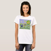 T-shirt Course de ballon de chat (Devant entier)