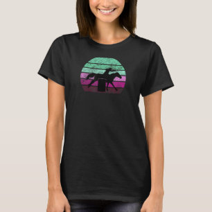 T-shirt Course de baril - Cheval Lover - Coucher de soleil