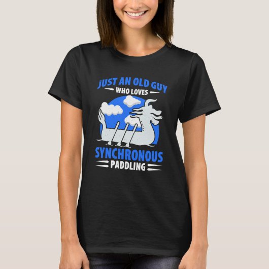 T-shirt Course de bateaux-dragons pour batteur de tambour  (Devant)
