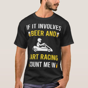 T-shirt Course De Bières Et Kart Karting Go Kart