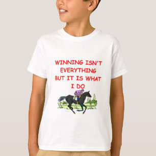 T-shirt course de chevaux