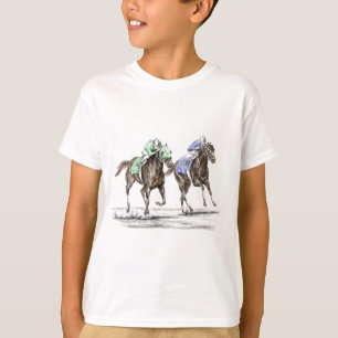 T-shirt Course de chevaux à Thoroughbred