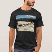 T-shirt Course de chiens de traîneau Iditarod Trail Unisex (Devant)