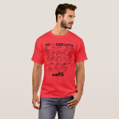 T-shirt Course de circuits de Formule de course automobile (Devant entier)