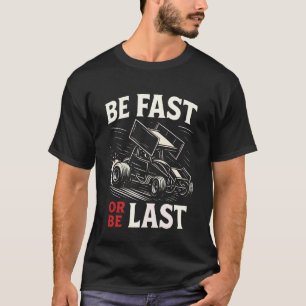 T-shirt Course de Dirt Track Vintage Soyez Rapide 