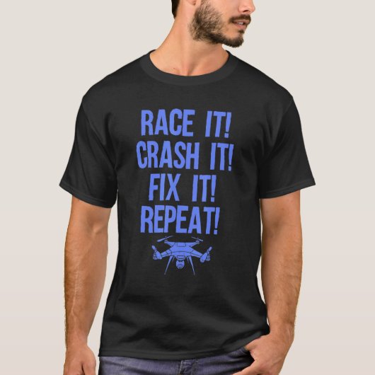 T-shirt Course De Drones Hommes Femmes Pilote De Drone Rc  (Devant)