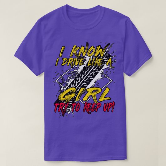 T-shirt Course de filles de course (Design devant)