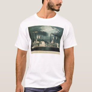 T-shirt Course de minuit sur le Mississippi, 1875