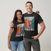 T-shirt Course de moto sur circuit plat de speedway (Unisexe)