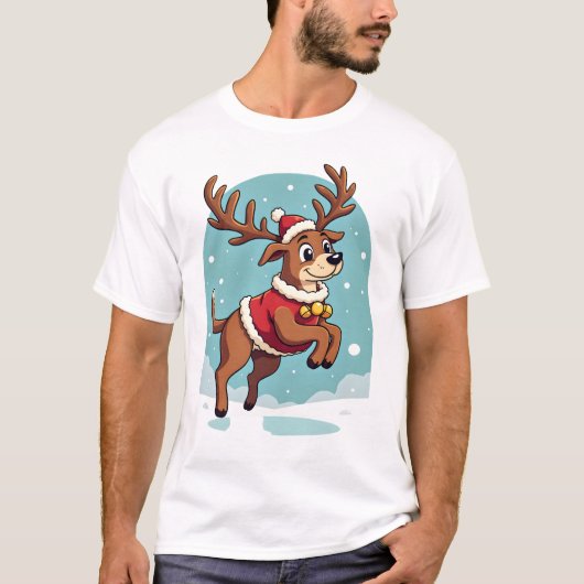 T-shirt Course de renne Boxer (Devant)