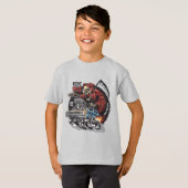 T-shirt Course de squelettes (Devant entier)