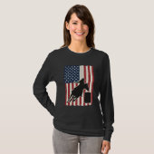 T-shirt Course de tonneaux Drapeau américain Design vector (Devant entier)