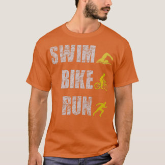 T-shirt Course de vélo de natation Triathlon 33