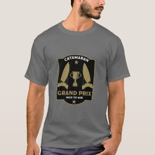 T-shirt Course de voilier hydroptère catamaran