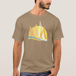 T-shirt Course de voiliers à la finition